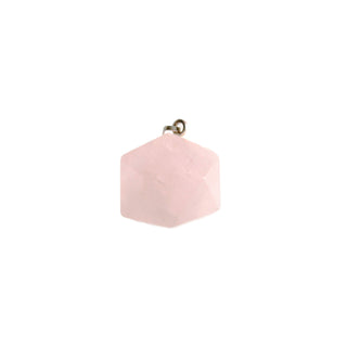 Rose Quartz Icosahedron Pendant    from The Rock Space