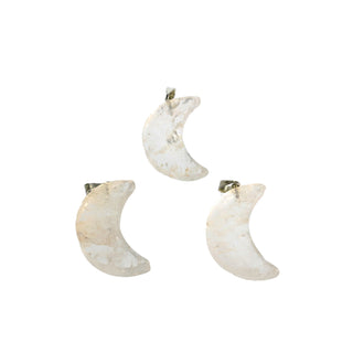 Clear Quartz Moon Pendant - 3 Pack    from The Rock Space