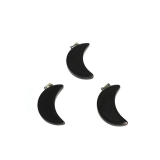 Black Obsidian Moon Pendant - 3 Pack    from The Rock Space