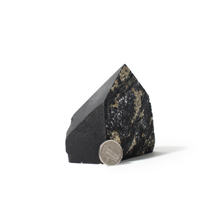 Pyrite on Basalt Cut Base Point - 2 1/2" to 5" from The Rock Space