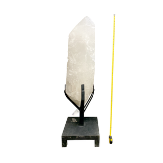 Clear Quartz Point on Iron Stand U#9 - 229 lb - 56" from The Rock Space