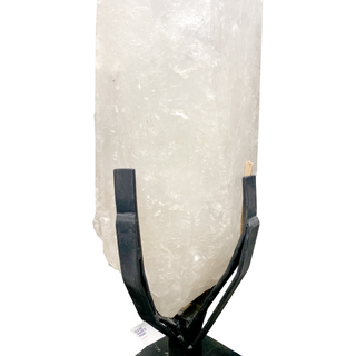 Clear Quartz Point on Iron Stand U#9 - 229 lb - 56" from The Rock Space