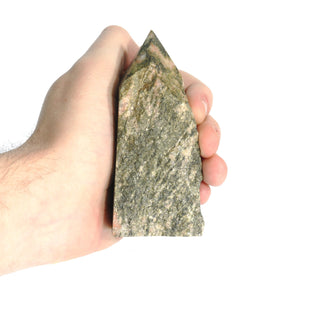 Watermelon Jasper Cut Base, Polished Point Tower #4 from The Rock Space