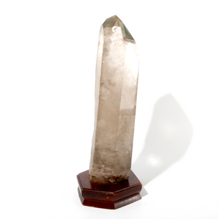 Smoky Quartz Point On Wood Base U#10 - 21 from The Rock Space