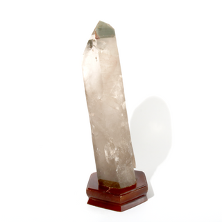 Smoky Quartz Point On Wood Base U#10 - 21 from The Rock Space
