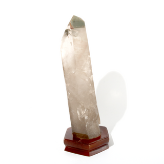 Smoky Quartz Point On Wood Base U#10 - 21    from The Rock Space