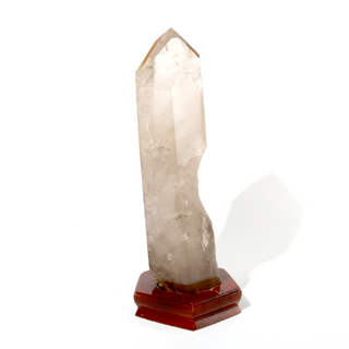 Smoky Quartz Point On Wood Base U#10 - 21    from The Rock Space