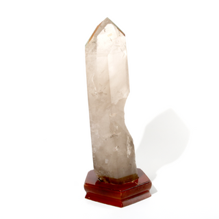 Smoky Quartz Point On Wood Base U#10 - 21 from The Rock Space