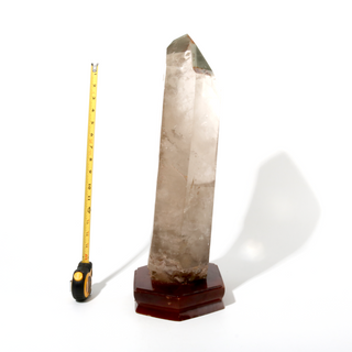 Smoky Quartz Point On Wood Base U#10 - 21 from The Rock Space