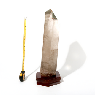 Smoky Quartz Point On Wood Base U#10 - 21    from The Rock Space