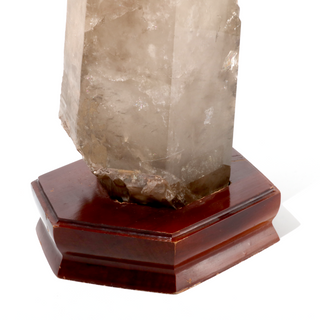 Smoky Quartz Point On Wood Base U#10 - 21    from The Rock Space