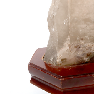 Smoky Quartz Point On Wood Base U#10 - 21    from The Rock Space