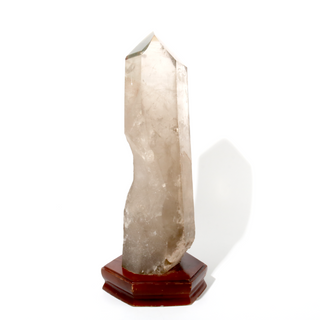 Smoky Quartz Point On Wood Base U#10 - 21    from The Rock Space