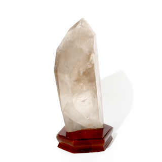 Smoky Quartz Point On Wood Base U#11 - 17 1/4"    from Stonebridge Imports