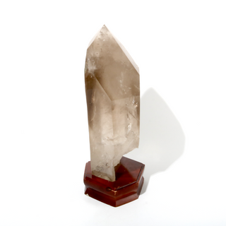 Smoky Quartz Point On Wood Base U#11 - 17 1/4" from The Rock Space