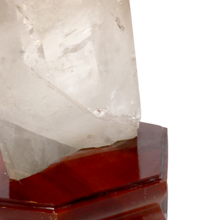 Smoky Quartz Point On Wood Base U#11 - 17 1/4" from The Rock Space