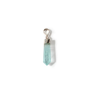 Aquamarine Translucent Sterling Silver Pendant - 3/4" to 1 1/4" from Stonebridge Imports