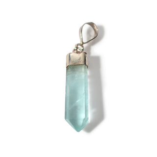 Aquamarine Translucent Sterling Silver Pendant - 3/4" to 1 1/4" from Stonebridge Imports