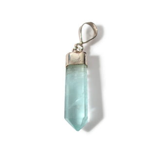 Aquamarine Translucent Sterling Silver Pendant - 3/4" to 1 1/4" from The Rock Space