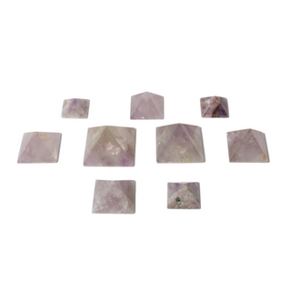 Amethyst Pyramid Carvings - 9 to 12 Pieces - 1kg Box    from Stonebridge Imports
