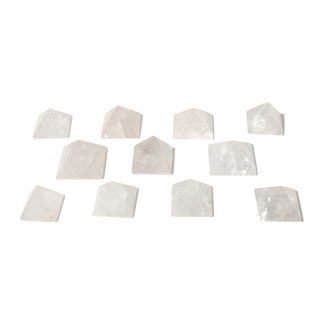 Clear Quartz Pyramid Carvings - 5 to 20 Pieces - 1kg Box from The Rock Space
