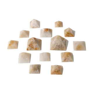 Golden Healer Pyramid Carvings - 10 to 15 Pieces - 1kg Box    from Stonebridge Imports