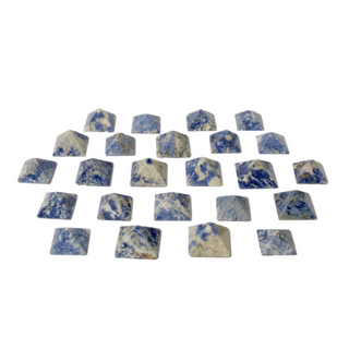 Sodalite Pyramid Carvings - 20 to 30 Pieces - 1kg Box    from Stonebridge Imports