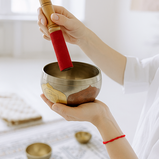 Silver Brass 4.5" Singing Bowl from Stonebridge Imports