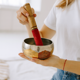 Silver Brass 5" Singing Bowl from Stonebridge Imports