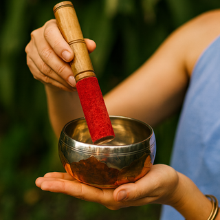 Silver Brass 6" Singing Bowl from Stonebridge Imports