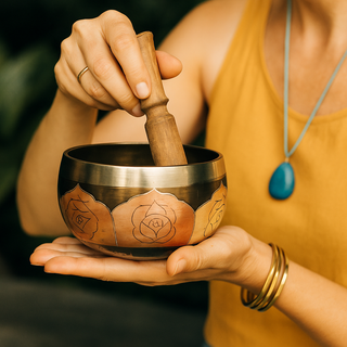 Silver Brass Singing Bowl - Mini from Stonebridge Imports