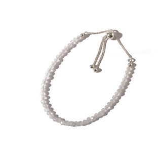 Rainbow Moonstone Sterling Silver Bracelet - Single    from The Rock Space