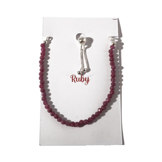 Ruby Sterling Silver Bracelet - Single    from The Rock Space