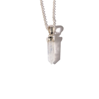 Rainbow Moonstone Point Sterling Silver Pendant - Single    from The Rock Space