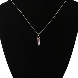 Rose Quartz Point Sterling Silver Pendant - Single    from The Rock Space