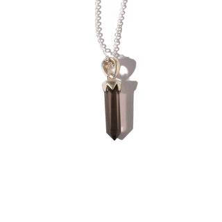 Smoky Quartz Point Sterling Silver Pendant - Single    from The Rock Space