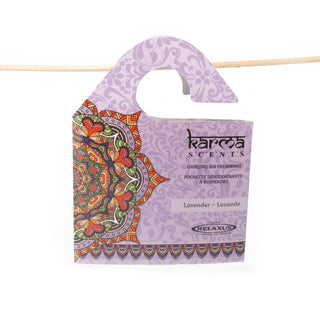 Karmascents Incense Hanging Air Freshener - Lavender    from The Rock Space