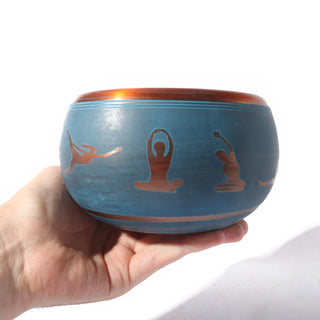 Singing Bowl - 6" - Blue/ Copper Colour    from The Rock Space