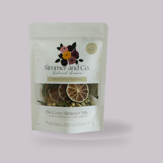 Simmer and Co Be Cozy Simmer Pot Mix pouch - natural jasmine, cedar and cardamom stovetop potpourri