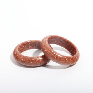 Brown Goldstone Carved Ring (Enhanced) 9 from Stonebridge Imports