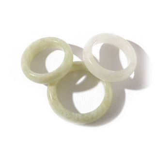 Jade Rings 3-Pack (7/8" to 1 1/8" per piece, 2g to 4g per piece)    from The Rock Space