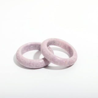 Lepidolite Ring Carved - Size 8 Default Title from Stonebridge Imports