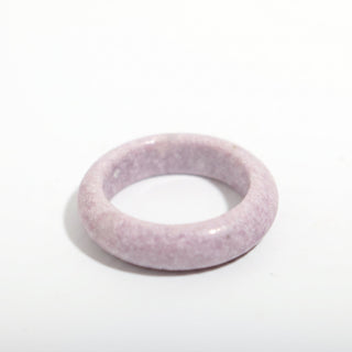 Lepidolite Ring Carved - Size 8 from Stonebridge Imports
