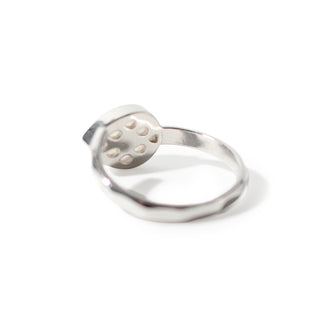 Rose Quartz Faceted Drop Ring - Adjustable from The Rock Space