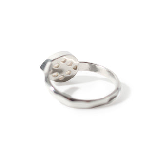 Rose Quartz Faceted Drop Ring - Adjustable from The Rock Space