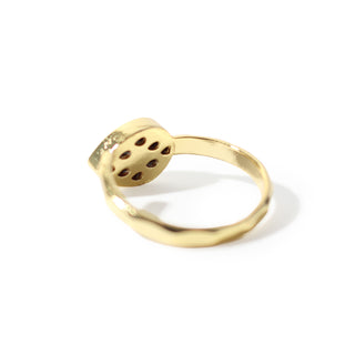 Tiger Eye Faceted Drop Ring - Adjustable from The Rock Space