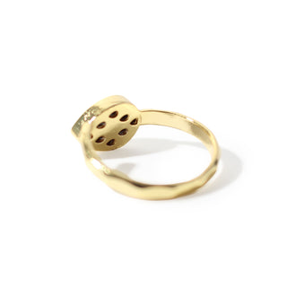 Tiger Eye Faceted Drop Ring - Adjustable from The Rock Space