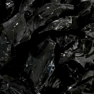 Obsidian Chunk #0 - 25kg Box - 3"    from The Rock Space