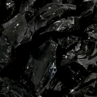 Obsidian Chunk #0 - 25kg Box - 3" from The Rock Space
