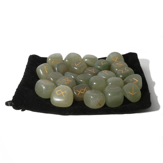 Green Aventurine Runes Set from The Rock Space
